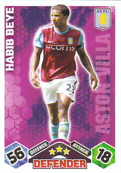 Habib Beye Aston Villa 2009/10 Topps Match Attax #24